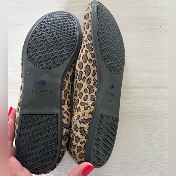 Rothy’s leopard cheetah print flats size 11.5 - Very Good Condition - Picture 5 of 6